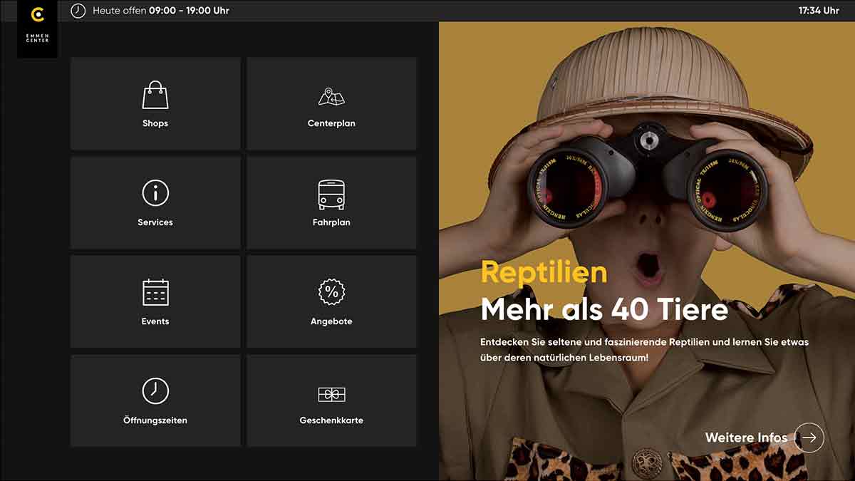 Printscreen Touch-App Emmencenter